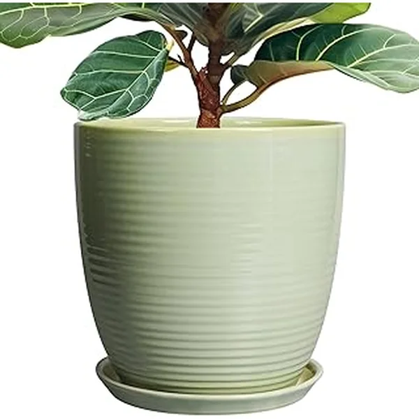 Epfamily Ceramic Planters Indoor Drainage