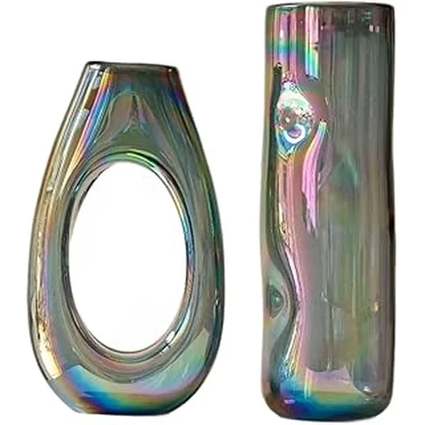 Iridescent Minimalist Decorative Sculptural Centerpiece