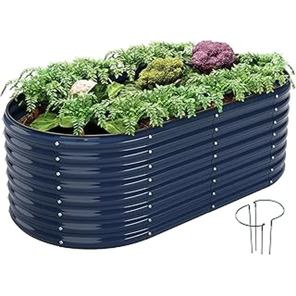 Hicarer 16 Pack Square Tomato Cage Heavy Duty Tomato Cages for Garden Vegetable Plant Trellis Stakes Plant Support Stake Tower for Climbing Vegetables Plants Flowers Fruit (15 x 36 Inches,Silver)