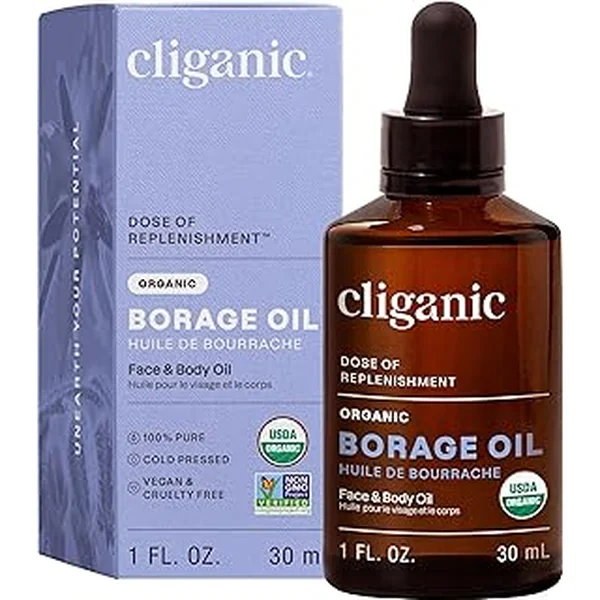 Cliganic Organic Borage Oil 1oz