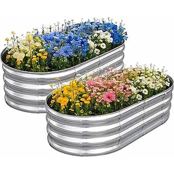 Tataanty Galvanized Raised Garden Outdoor