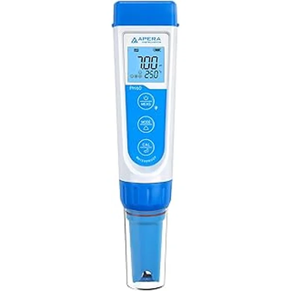 Apera Instruments AI311 Premium Series PH60 Waterproof pH Pocket Tester Kit, Replaceable Probe, ±0.01 pH Accuracy, Lcd display