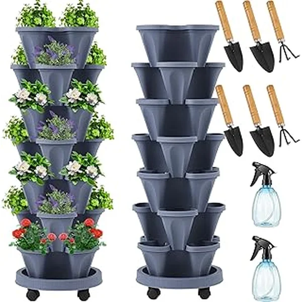 stackable strawberry planter tower