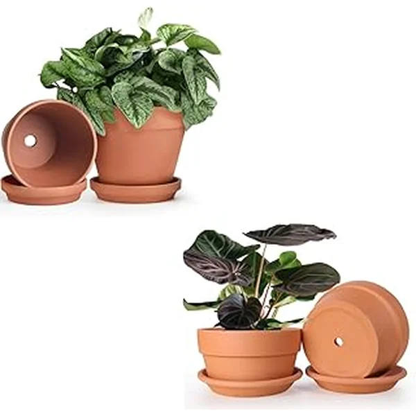 Ingofin Terracotta Ceramic Drainage Shallow
