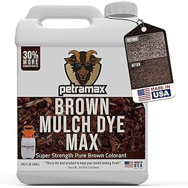 Petratools Brown Mulch Dye Coverage